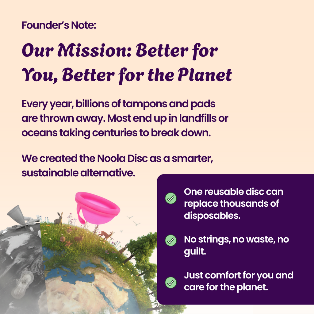 Noola Menstrual Disc From BPA-Free Medical Grade Silicone BUNDLE