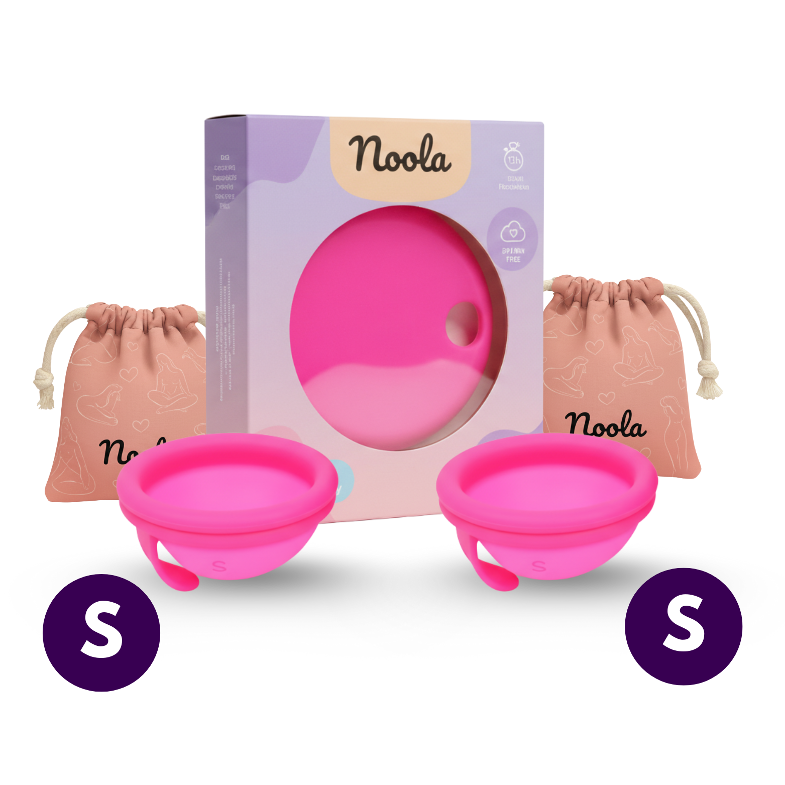 1+1 S/S Noola Menstrual Discs – Duo Pack for Low Cervix
