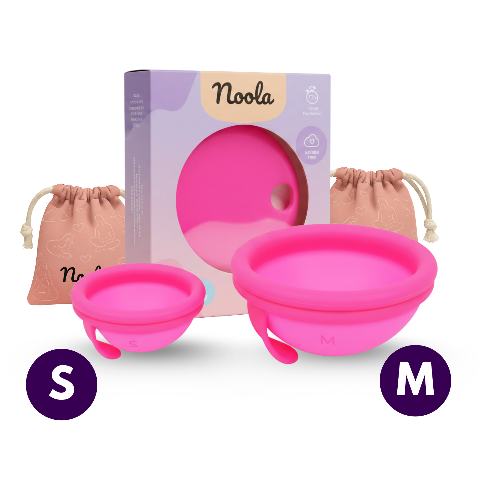 1+1 S/M Noola Menstrual Discs – Try Both Sizes (Most Popular Choice) 🔥